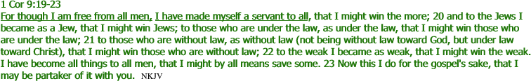 1 Cor 9:19-23