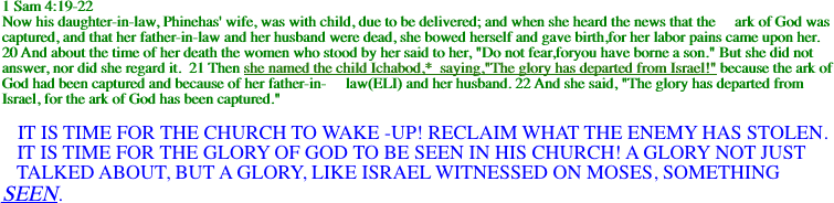 1 Sam 4:19-22  
