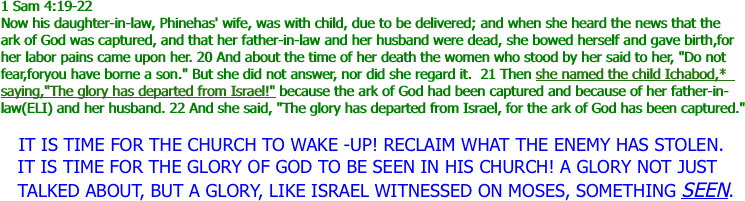 1 Sam 4:19-22  